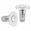 2 Pack Push Bounce Sink Drain Strainer 304 Stainless Steel Filter Basket Drain Stopper  Washbasin