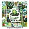 67 Green Small Fresh Graffiti Suitcase Waterproof Self-adhesive Cartoon Bicycle Car Decoration Stickers