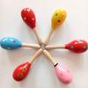 Wooden Maracas: Children's Early Education Percussion Instruments for School and Home