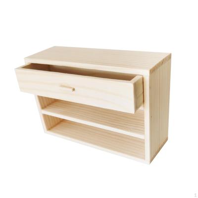 1:12 Dollhouse Miniature Cabinet with Drawer, Doll Accessories Decoration for Home, Bedroom, Living