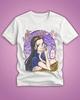 2026 Summer One Piece Anime Nico Robin Printed Loose Shortsleeved Pure Cotton Childrens Tshirt Tide Unisex Casual Loose Y2k