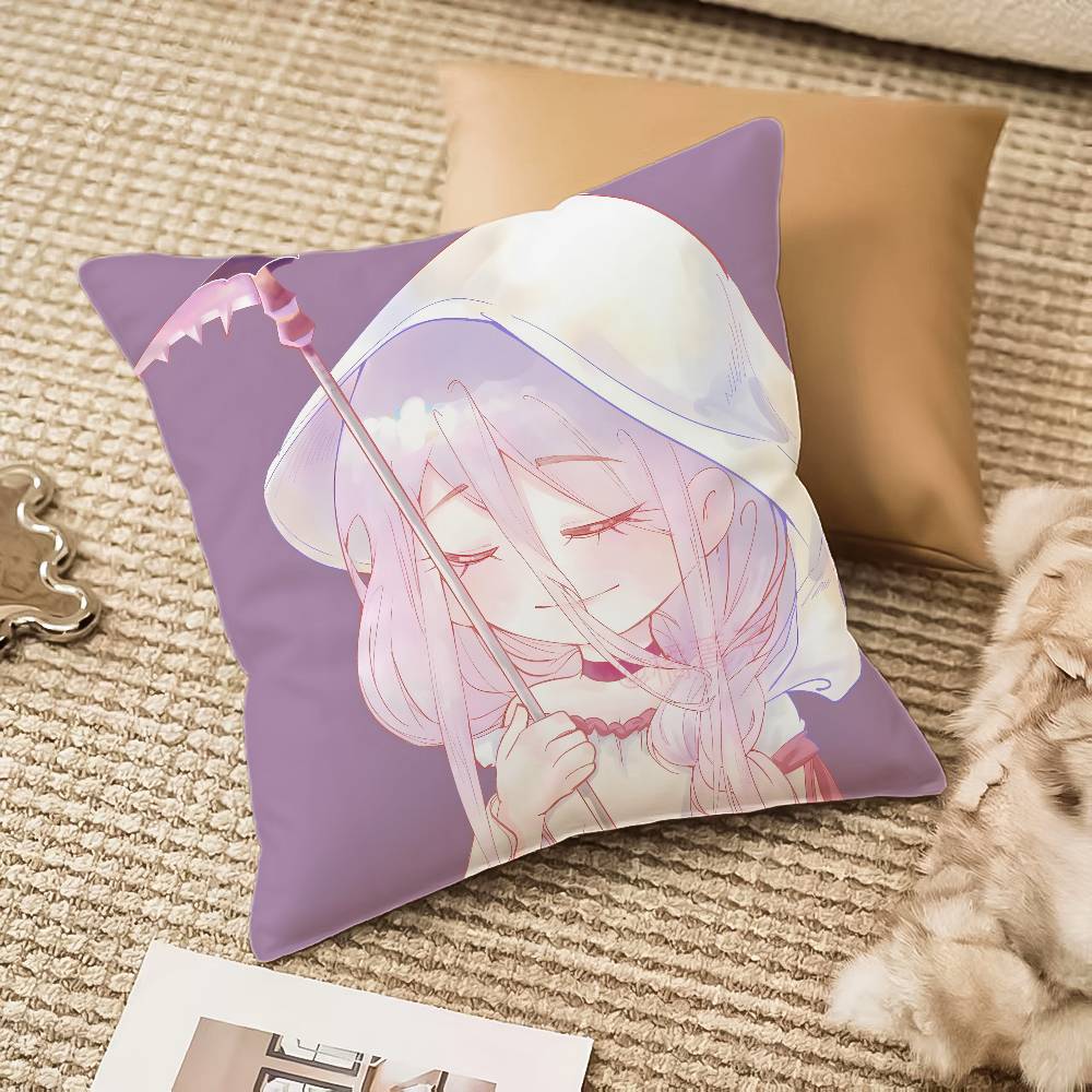 Anime S-So Im A Spider So What Pillow Case Anti-dustmite Invisible Zipper Sofa Bed