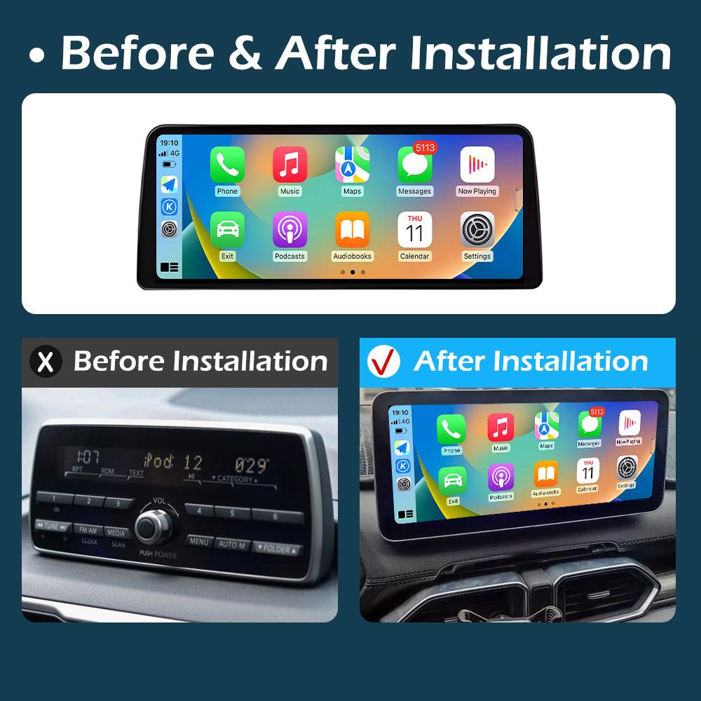 for Mazda CX-5 2025 GPS Navigation Wireless Carplay Car Video Multimedia Radio Player DSP Stereo Bluetooth Cooling fan Head Unit
