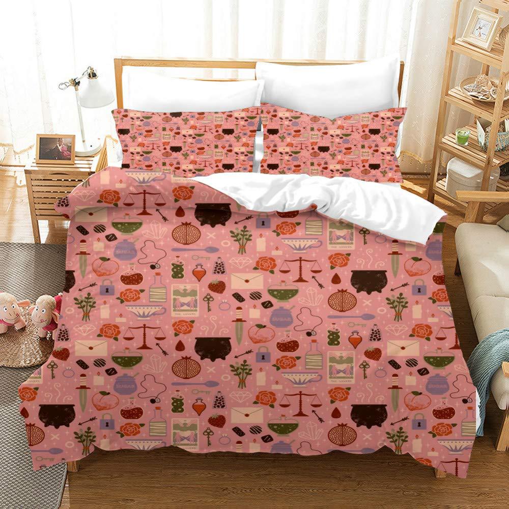 

Постельное белье с мелким узором, трехпредметный пододеяльник EU single 135*200