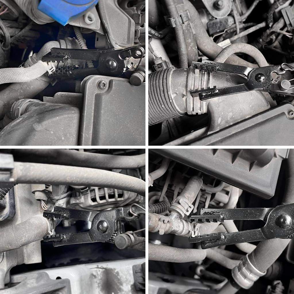 Heavy-duty Straight Hose Clamp Pliers with Locking Device for Quick Removal and Installation of Various Types of Strong and Hard-to-reach Hose