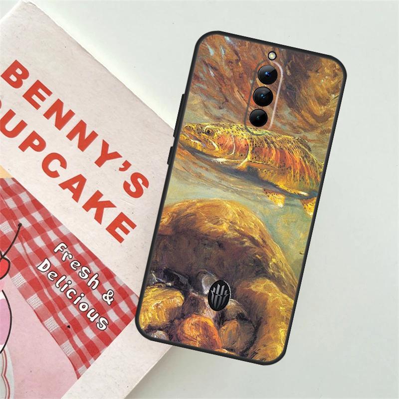 Rainbow Trout Fishing Skin Soft Case For ZTE Nubia Red Magic 9 Pro Plus 8 8S Pro 6S 7S 6 7 Pro 5S 5G 6R Back Cover