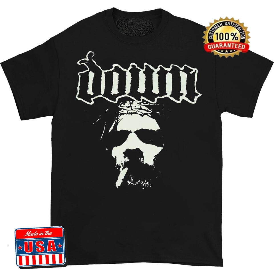 

DOWN FACE Music Band Heavy Cotton Black All Size Unisex T-Shirt S-4XL Unisex T-Shirt L