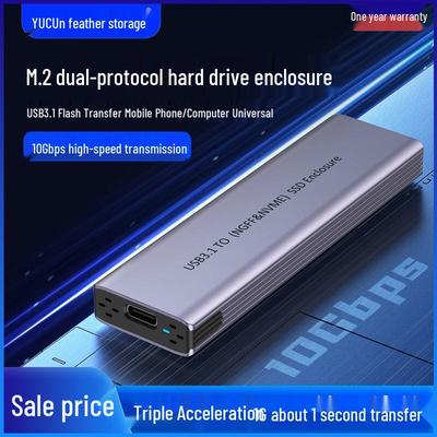 USB 3.1 Dual Protocol M.2 SSD Enclosure: Thunderbolt & SATA Compatible