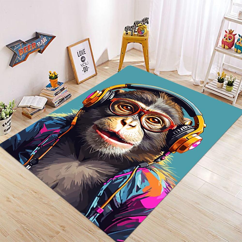 Starry Night Black Cat Doormat Anti-Slip Durable Home Decor Mat for Entrance or Bathroom Unique Gift Artistic Design