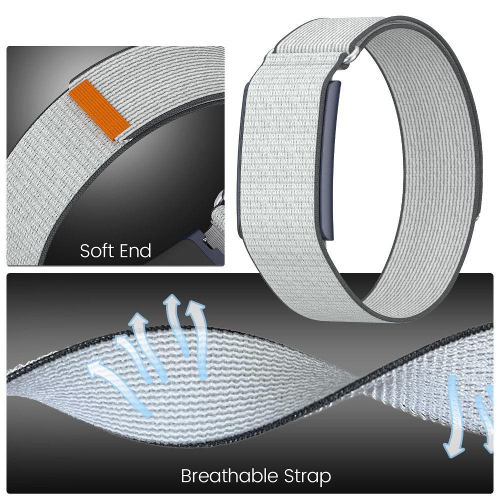 Nylon Sport Band Bicep Band Adjustable Loop Design Replacement Wristband Breathable for Amazfit Helio Strap