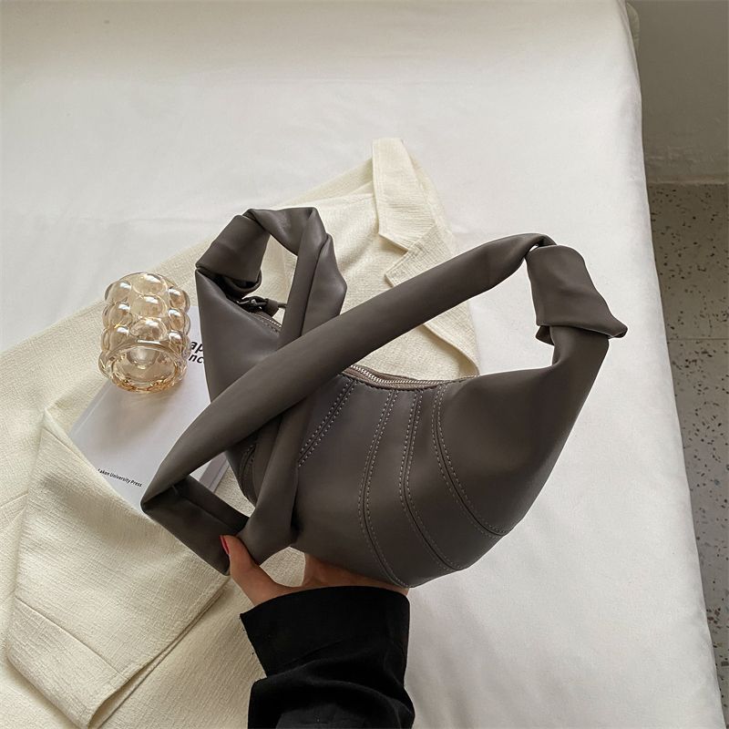 

Bag Female Black Niche Fancy Dumpling Bag Gray([Collection plus purchase priority delivery])