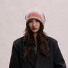 Gradient Color Knitted Stacked Hat Loose Pile Cap Personality Brimless Beanie Cap  Outdoor