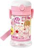 Skater Baby Straw Mug with Foldable Handle and Shoulder for Ages Strap, 2-Way Design, 370ml, 1+, Mel-chan Design, Girls, KSHW2N-A