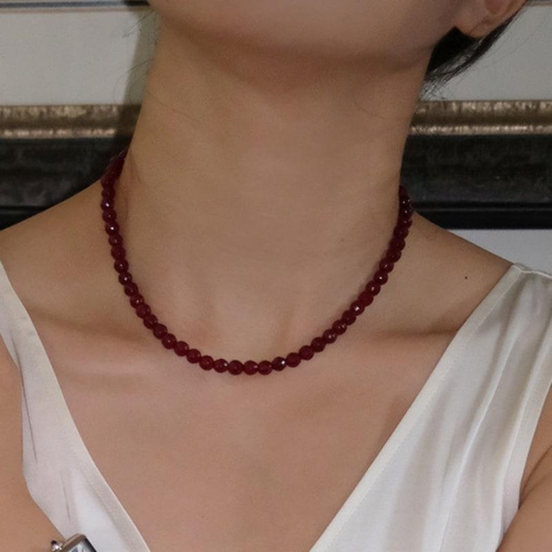 MARTA 925 Silver. Grapeberry Necklace (6mm)