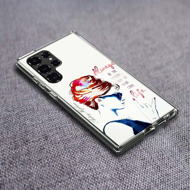 Audrey Hepburn Phone Case For Samsung Galaxy S24 S23 S21 S20 FE S22 S26 Ultra S25 Edge S10 Plus Cover Clear TPU Capa Shell Coque