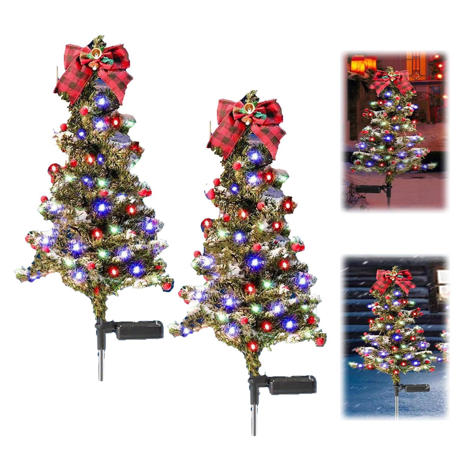 

Солнечные рождественские огни на елку, 40 светодиодных лампочек, солнечные водонепроницаемые рождественские огни, уличные светильники для украшения сада, солнечные рождественские украшения, для патио One Size