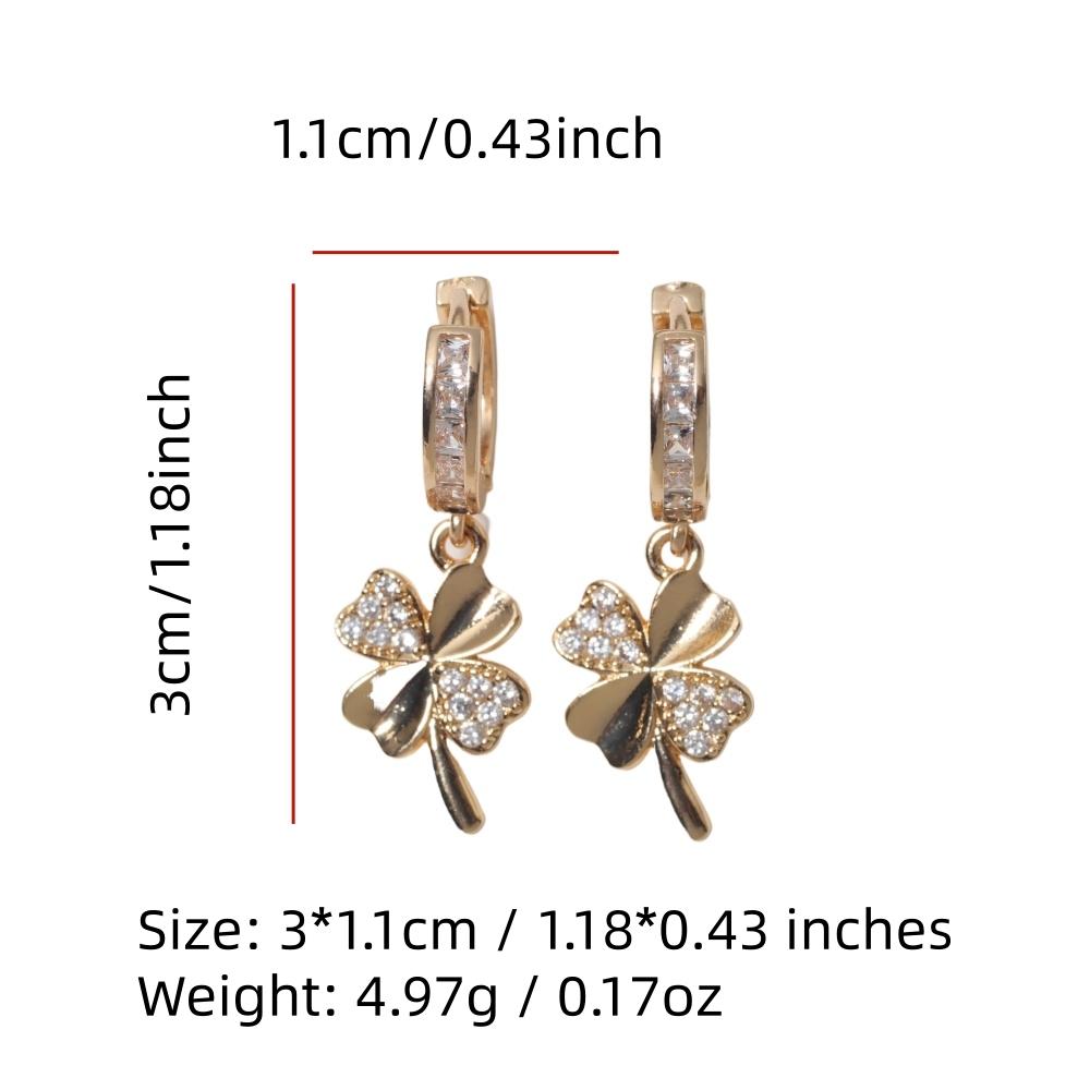 Luxury Flowers Dangle Earrings for Women Zirconia Earring Jewelry Wedding Party Accessories