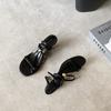 090-2~ Summer 2025 New Simple Open-toed French Temperament High-heeled Sandals Women