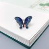 925 Sterling Silver Blue Butterfly Enamel Ring: Retro, Exquisite, Personalized Jewelry
