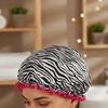 4PCS/SET Elastic Shower Cap Double-layer Hair Care Hat Bath Cap Printed Bonnet  Shower
