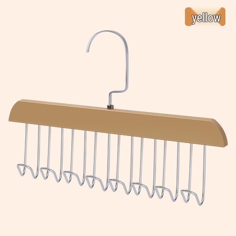 Vintage-Style Rotating Plastic Hangers: 8 Hooks for Belts, Underwear, Camisoles, Hats, and Wardrobes
