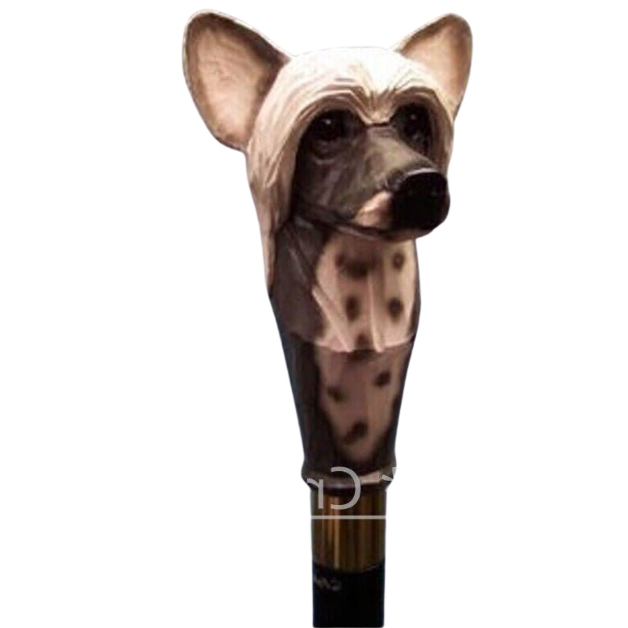 Ручка в виде головы китайской хохлатой собаки, резная деревянная трость, трость, новый дизайнер