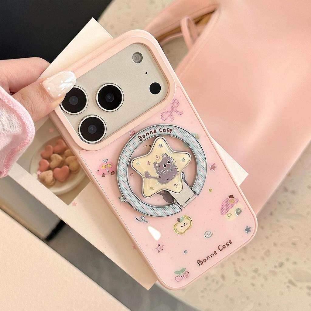 Custodia Magnetica per Telefono con Gattino Carino per iPhone 16, iPhone 17 e iPhone 17 Pro Max