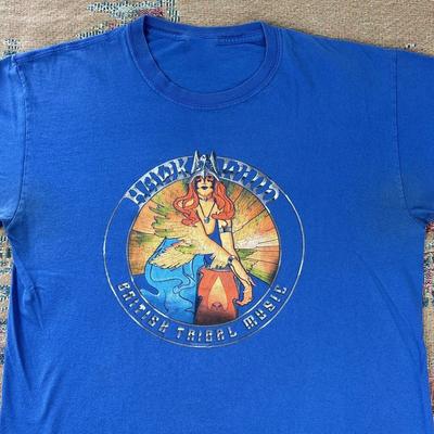 Hawkwind Band Britische Stammesmusik Royal Cotton Geschenk für Fan T-Shirt UB179