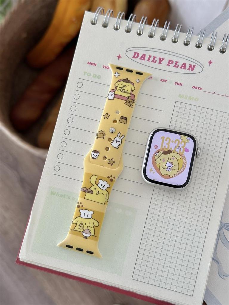 Cartoon Silicone Buckle Band for Apple Watch Series 10/9/8/SE