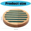 Round Wooden Jewelry Display Tray Practical Rings Storage Holder For Rings Earrings Bracelets Storage And Organization