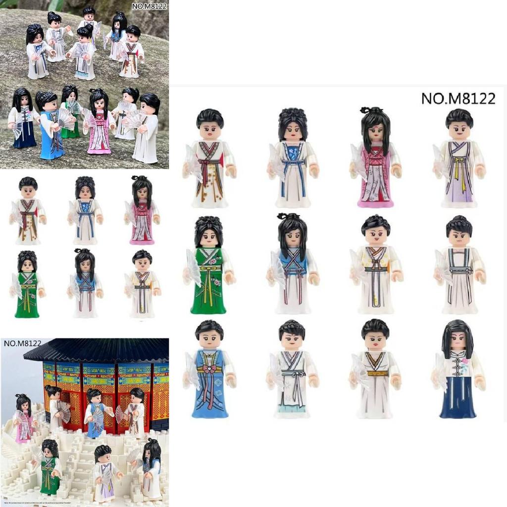 Girls Hanfu Chinese Elements Building Blocks Set For Creative Play And Educational Fun