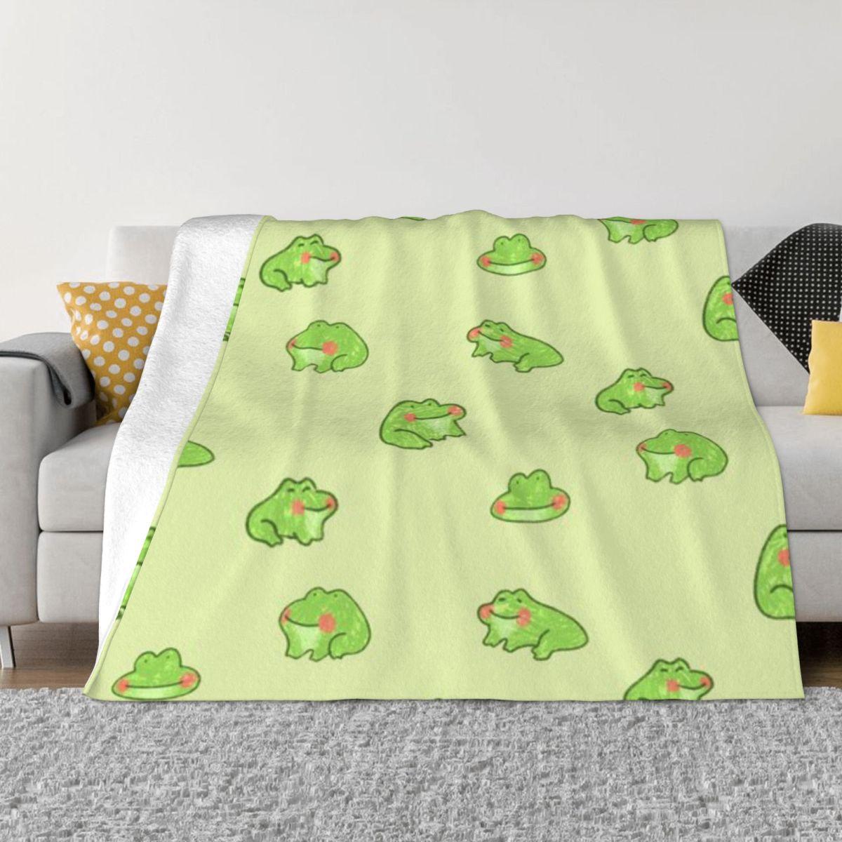 

Happy Little Frogs Custom Gift An Ultra-Soft Micro Fleece Blanket 30x40in