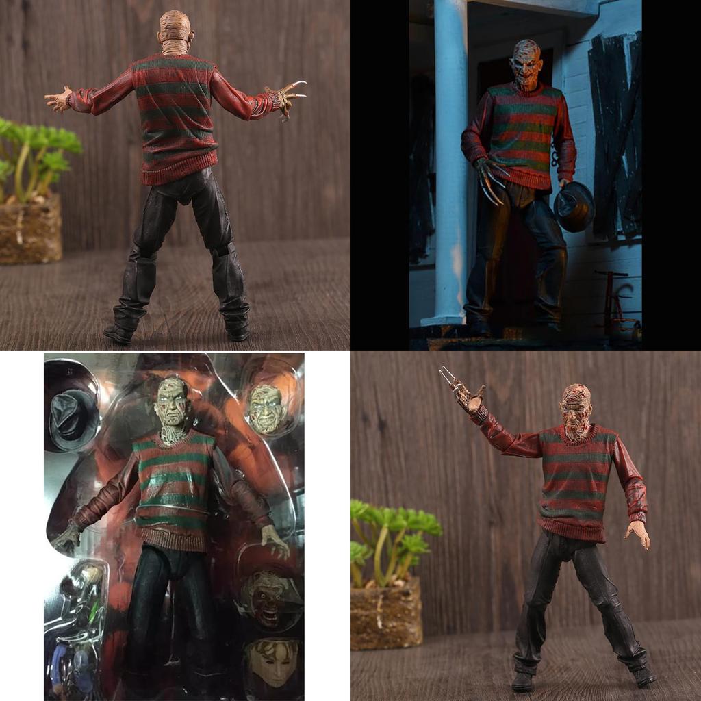 Ultimate Freddy Krueger 7" Action Figure Premium Nightmare On Elm Street Collectible