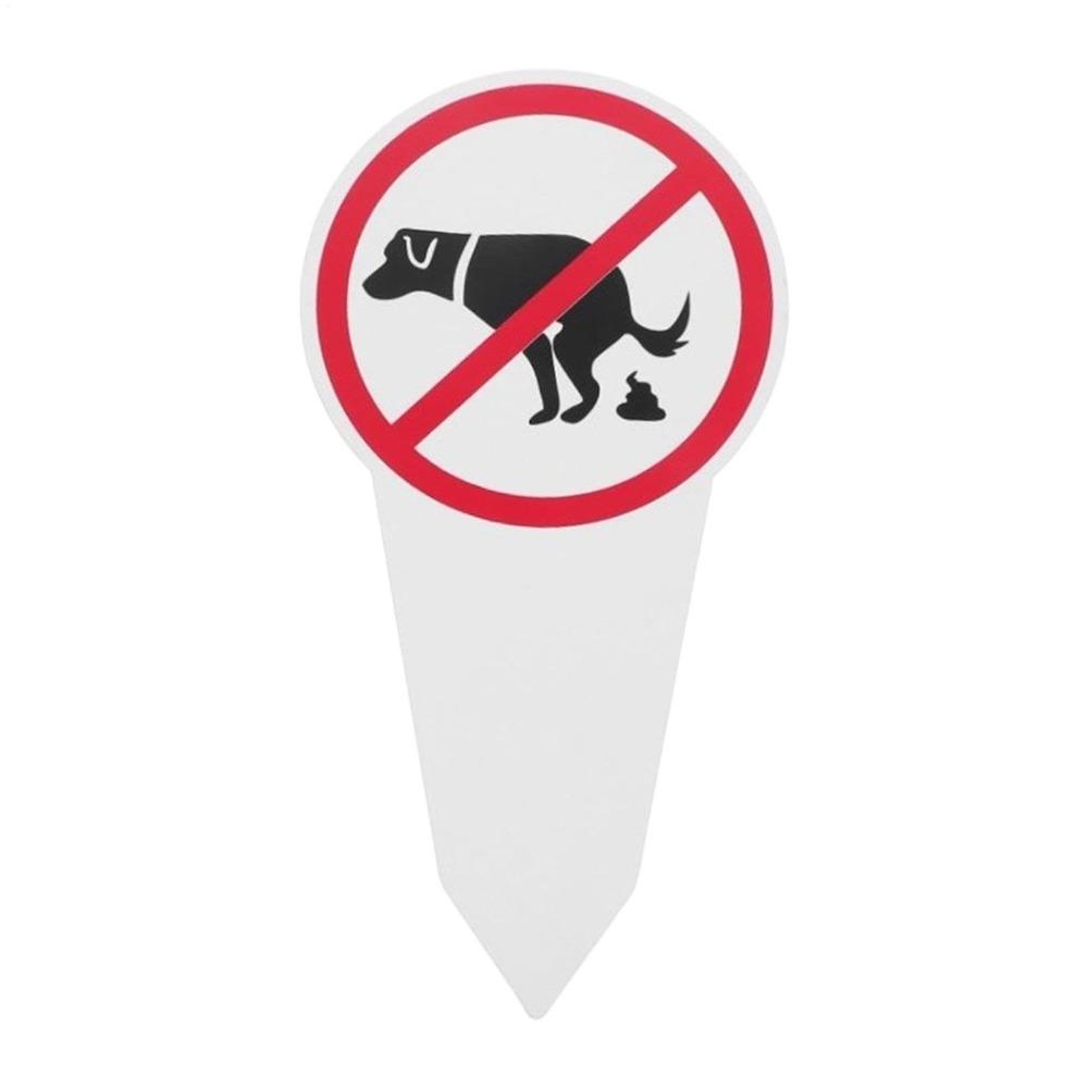 Hot Double Sided No Dog Poop Sign Chevron Board Painted Dog Walking Warning Sign Stake Sign Weatherproof No Pooping Sign Park