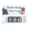 Books Read Holder Books Read This Year Counter Bookish Track Shelf Ornament This Year For Home Librarian Classroom Women Men Kid