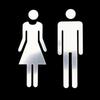Black Gold Silver Color Toilet Sign Acrylic Wash Room Door Wall Label Sticker WC Holder Signage Board Home Bathroom Decor Male Female Restroom Signage