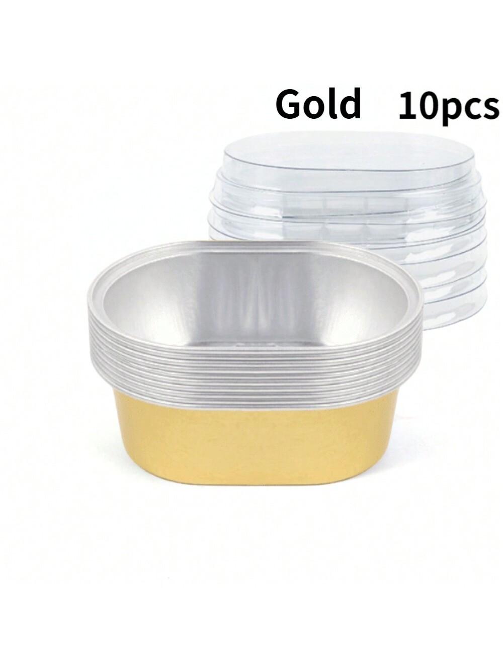 

Disposable Baking Cups with Lids Foil Dessert Containers for Cupcakes Puddings Muffins Party Events Baking Perfect for Catering