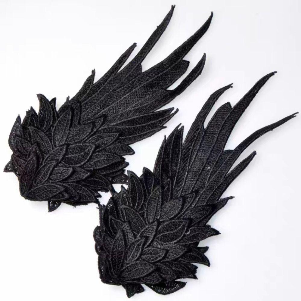 Fairy Feather Embroidery Edge Clip Cosplay Lolita Hair Clip Hair Accessories Wing Headdress  Girl