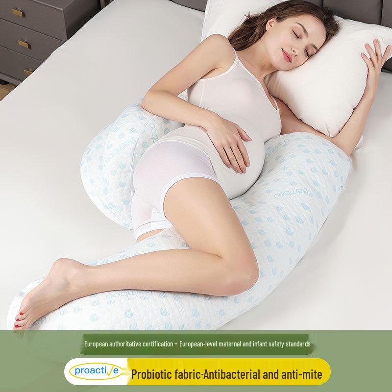 U-förmiges Schwangerschafts- und Stillkissen, waschbares Baumwoll-Lendenstützkissen