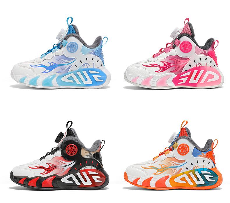 Girls' 2025 Winter Sports Shoes - Lightweight, Warm, Velvet-Lined, Durable Basketball Shoes for Running