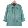 Women's Chinese Style Disc Button Seven-Sleeve Shirt
