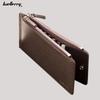 Casual Multi Slot Long Men's Wallet Crosshatch Multi Function Ultra Thin Card Holder