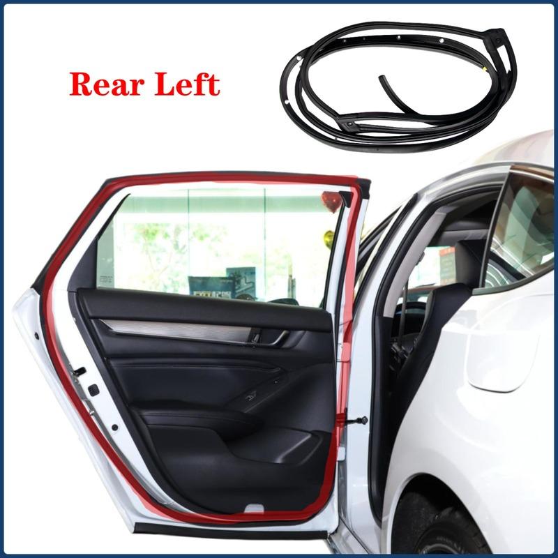 EPDM Flame-retardant Weatherstrip Seal for Honda Accord 10th Gen 2018-2023 Rear Left/Right Rubber Strip 72850TVAA01 72810TVAA01