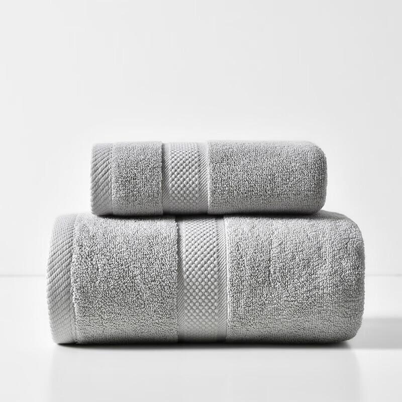 HLA Bamboo Charcoal Fiber Bath Towel Set розовый