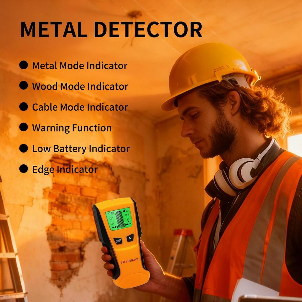 Wall Stud Finder Electronic Metal Detector Locator Electronic Stud Finders For Live AC Wire Pipe Lumber Joist Drywall Framing