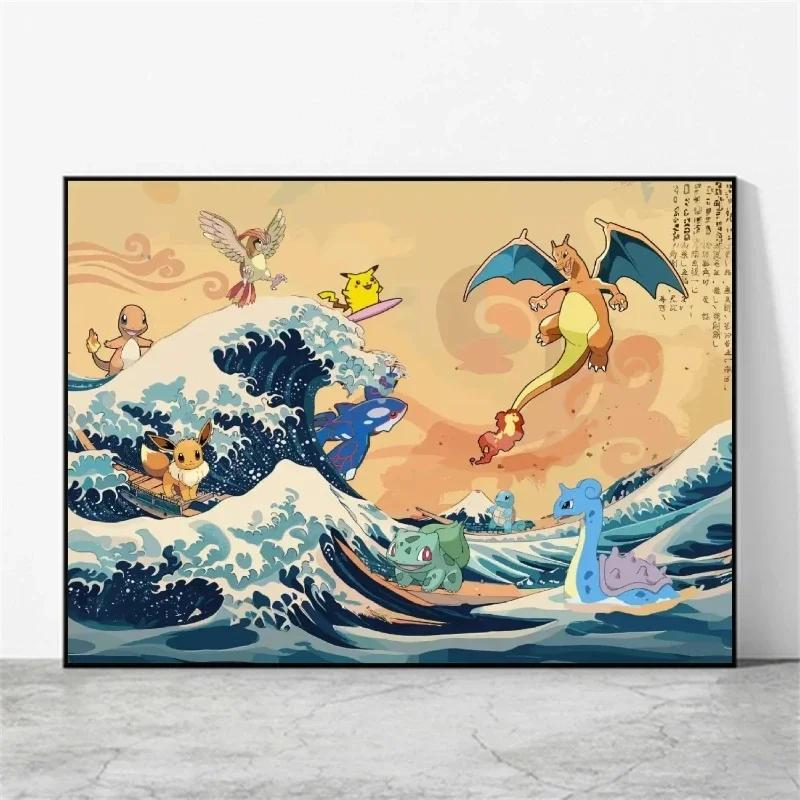 Classic Anime Pokemon Squirtle Latios Poster Hd Canvas Prints Cartoon Character Home Living Room Wall Decorative Holiday Gift