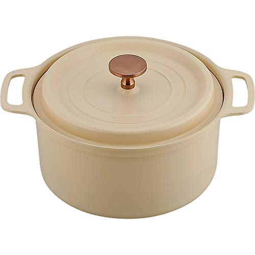 

Wahei Freiz Lighter than Cast Iron Pot, 18cm, Matte Yellow, Flavor-Retaining, IH, Gas, and Oven Compatible, Recipe Included, Cookshare RB-1510