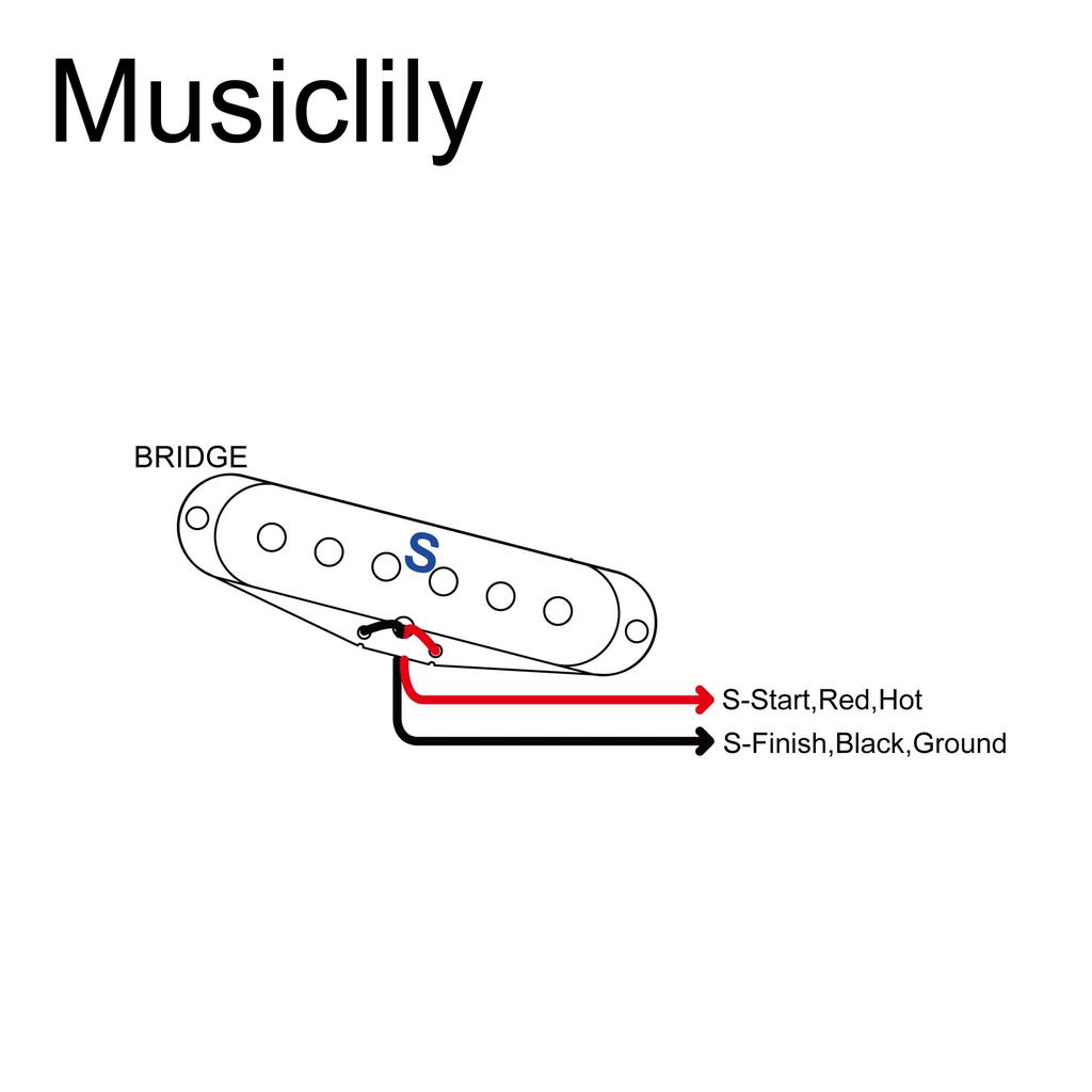 Artec Vintage Staggered Alnico 5 Single Coil Pickup Bridge PU for Electric Cream SSA-12 6.5K Stratocaster/ST Guitar,