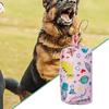 Dog Bag Holder For Poop PU Leather Zipper Poop Bag Holder Stain-Resistant Poop Bag Holder Portable Waste Bag Dispenser With Hook
