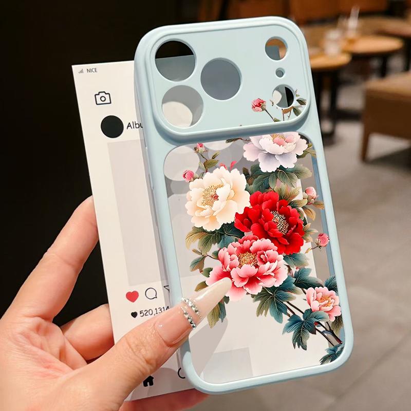Cartoon Daisies Flowers Case For iPhone 17 Pro Max For iPhone 16 15 14 13 Pro Max Luxury Hybrid TPU+PC Clear Back Hard Cover